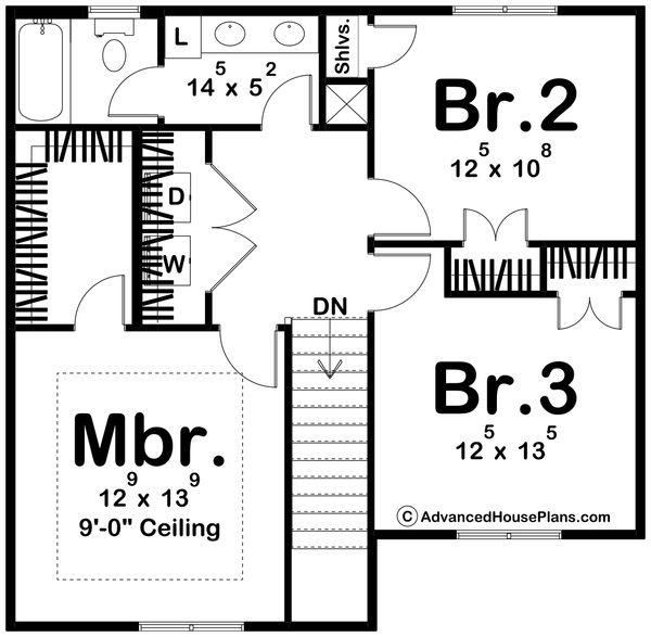 Dream House Plan - Modern Floor Plan - Upper Floor Plan #455-571