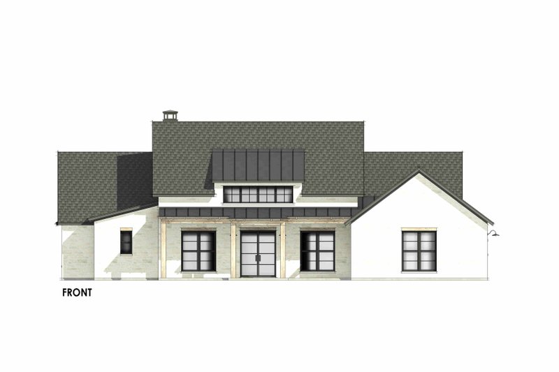 House Design - Exterior - Front Elevation 7 for Farmhouse House Plan #1096-75 - 4 bed, 3 bath