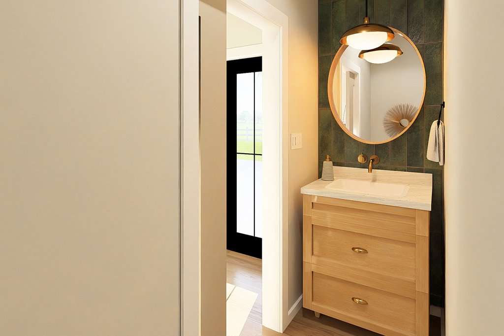 Interior - Bathroom 2 for Farmhouse House Plan #126-310 - 3 bed, 2.5 bath