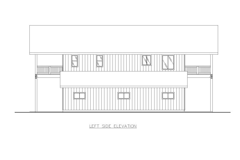 House Blueprint - Exterior - Other Elevation for Farmhouse House Plan #117-929 - 1 bed, 2 bath