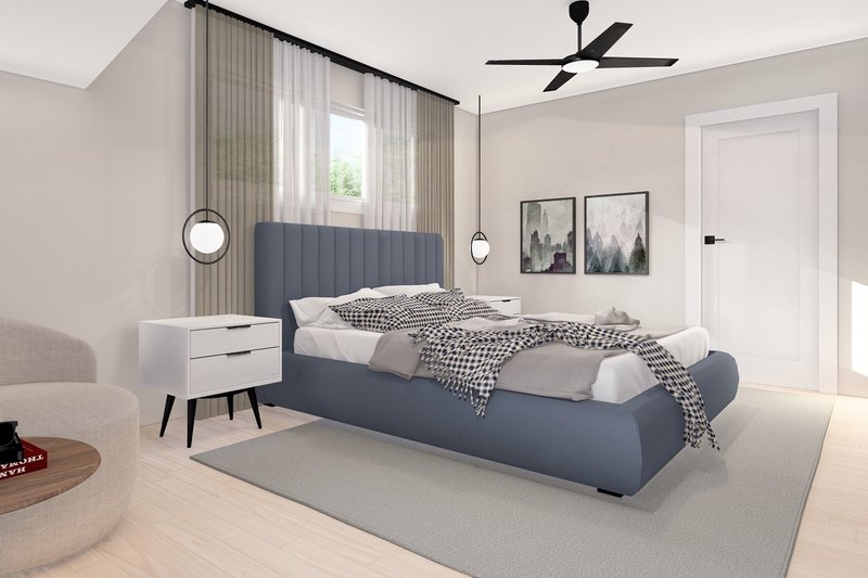 Home Plan - Interior - Master Bedroom for Craftsman House Plan #1105-4 - 3 bed, 2.5 bath
