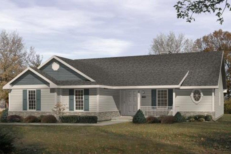 Home Plan - Traditional Exterior - Front Elevation Plan #22-105