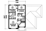 Contemporary Style House Plan - 3 Beds 1 Baths 1680 Sq/Ft Plan #25-4545 