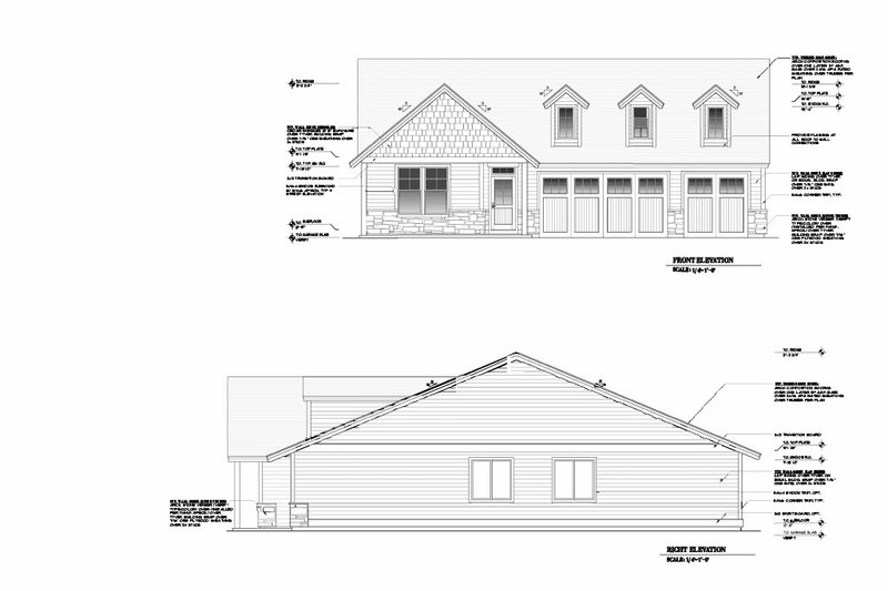 Home Plan - Exterior - Other Elevation for Craftsman House Plan #53-736 - 4 bed, 2 bath
