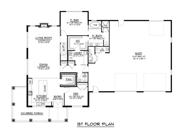 Home Plan - Barndominium Floor Plan - Main Floor Plan #1064-155