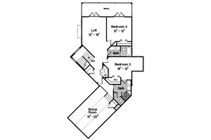 Floor Plan - Upper Floor for Colonial House Plan #417-398 - 3 bed, 3.5 bath