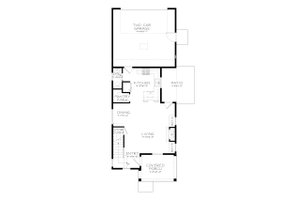 Floor Plan - Main Floor for Traditional House Plan #895-5 - 3 bed, 2.5 bath