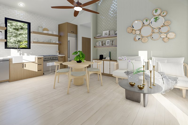 Dream House Plan - Interior - Kitchen for Prairie House Plan #124-1357 - 1 bed, 1 bath