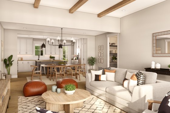 Interior - Family Room for Farmhouse House Plan #430-264 - 3 bed, 2.5 bath