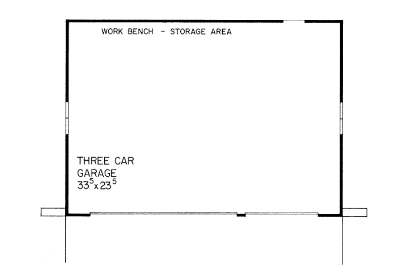 Home Plan - Floor Plan - Main Floor for Traditional House Plan #72-239, 0 bath