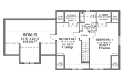 Craftsman Style House Plan - 3 Beds 2 Baths 1515 Sq/Ft Plan #1116-22 Floor 