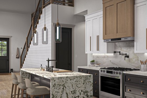 Interior - Kitchen 1 for Barndominium House Plan #455-475 - 3 bed, 3 bath