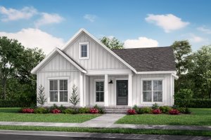 Exterior - Front Elevation 3 for Cottage House Plan #430-247 - 2 bed, 2 bath