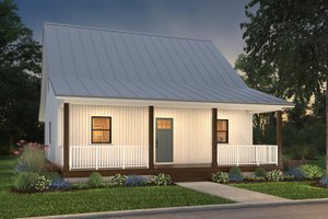 Home Plan - Cottage Exterior - Front Elevation Plan #497-13