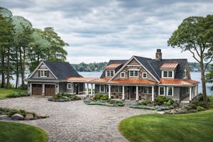 Exterior - Front Elevation for Traditional House Plan #928-262 - 5 bed, 5.5 bath