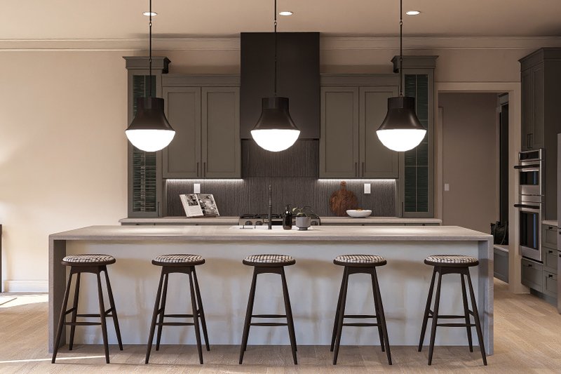 House Design - Interior - Kitchen for Mediterranean House Plan #455-394 - 4 bed, 3.5 bath