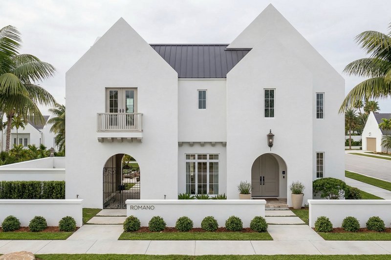 Architectural House Design - Exterior - Front Elevation 2 for Beach House Plan #455-762 - 5 bed, 4 bath