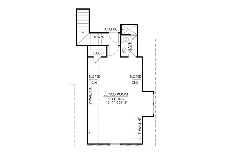 Architectural House Design - Floor Plan - Upper Floor for Modern House Plan #1074-58 - 3 bed, 3.5 bath