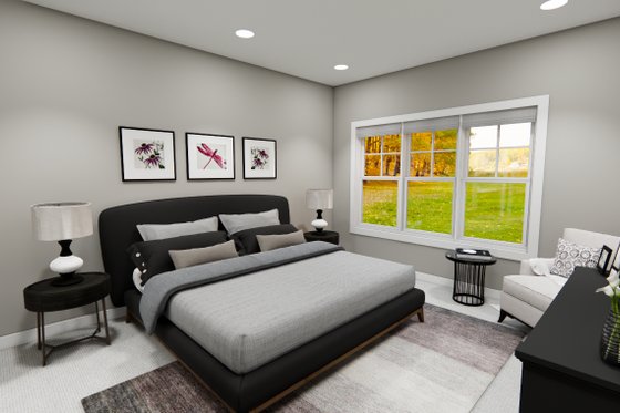 Interior - Master Bedroom 1 for Craftsman House Plan #51-1373 - 4 bed, 3.5 bath