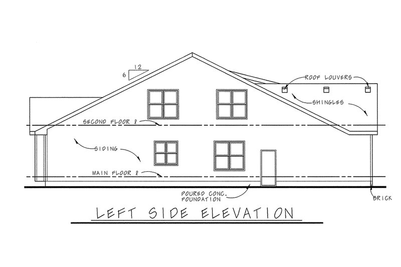 Dream House Plan - Exterior - Other Elevation for Bungalow House Plan #20-2136 - 3 bed, 3 bath