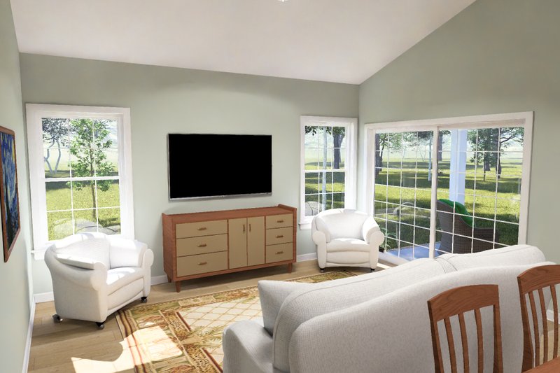Architectural House Design - Interior - Family Room for Cottage House Plan #513-2465 - 4 bed, 3 bath