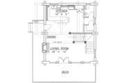 Log Style House Plan - 3 Beds 3 Baths 2057 Sq/Ft Plan #117-318 