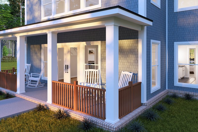Dream House Plan - Exterior - Covered Porch for Cottage House Plan #513-2335 - 4 bed, 3.5 bath