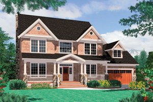 Exterior - Front Elevation 4 for Farmhouse House Plan #48-105 - 4 bed, 2.5 bath