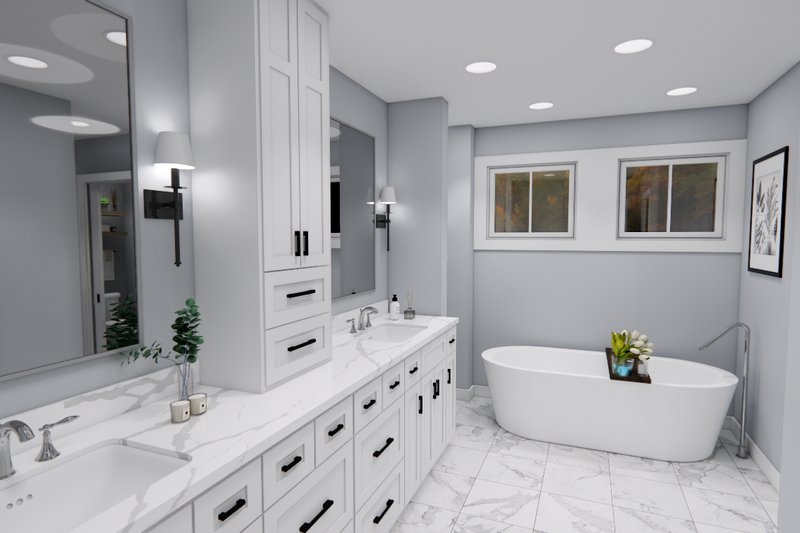 Home Plan - Interior - Master Bathroom 1 for Craftsman House Plan #51-1368 - 4 bed, 3.5 bath