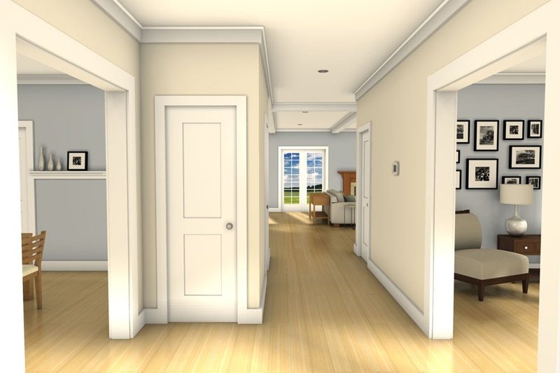 House Blueprint - Interior - Entry 2 for Farmhouse House Plan #497-63 - 3 bed, 2.5 bath