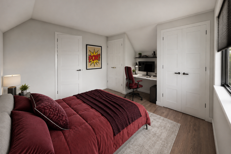 Home Plan - Interior - Bedroom 3 for Traditional House Plan #48-1231 - 4 bed, 3 bath