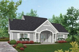 Traditional Exterior - Front Elevation Plan #57-349
