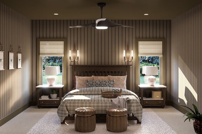 Home Plan - Interior - Bedroom for Traditional House Plan #455-349 - 4 bed, 3 bath