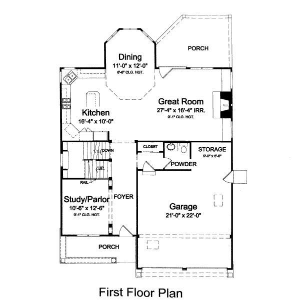 Home Plan - Bungalow Floor Plan - Main Floor Plan #46-435