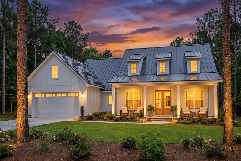 Exterior - Front Elevation 2 for Farmhouse House Plan #430-241 - 3 bed, 2 bath