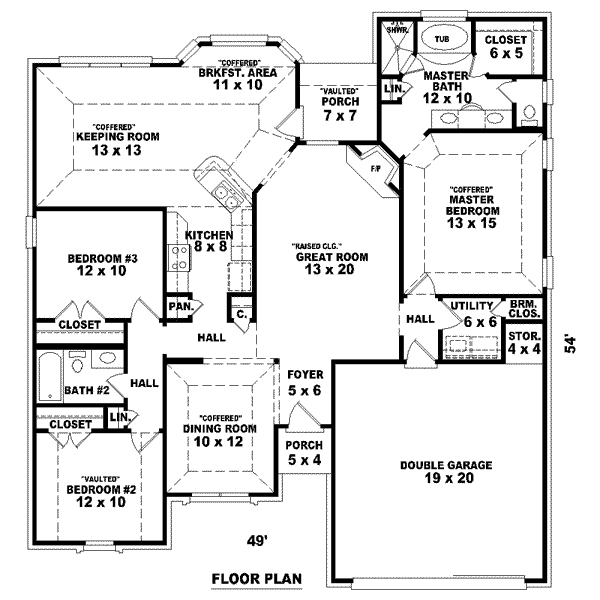 European Floor Plan - Main Floor Plan #81-1476