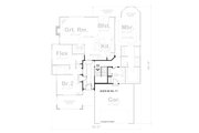 Traditional Style House Plan - 3 Beds 2 Baths 1905 Sq/Ft Plan #20-1609 Floor 