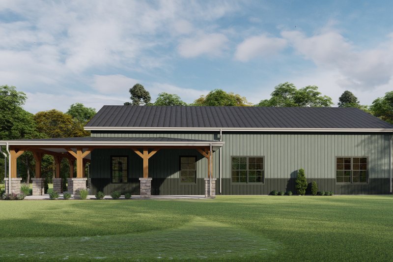 Home Plan - Exterior - Other Elevation 1 for Barndominium House Plan #1092-34 - 3 bed, 2.5 bath