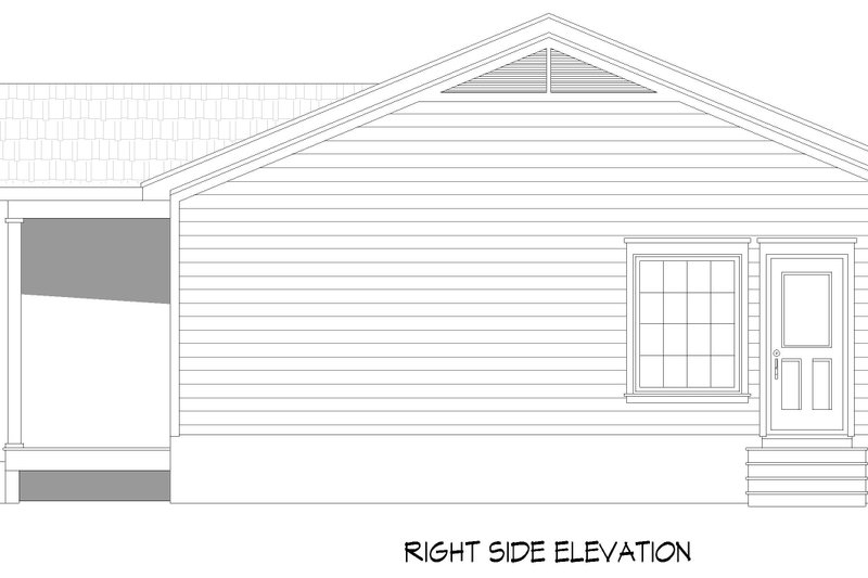 Dream House Plan - Exterior - Other Elevation 1 for Country House Plan #932-1418 - 3 bed, 2 bath