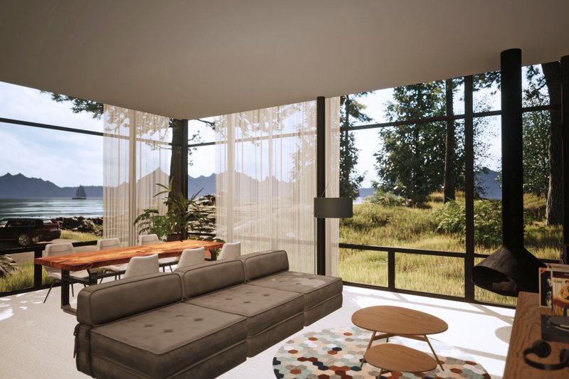 House Plan Design - Interior - Other 1 for Modern House Plan #80-225 - 1 bed, 1.5 bath