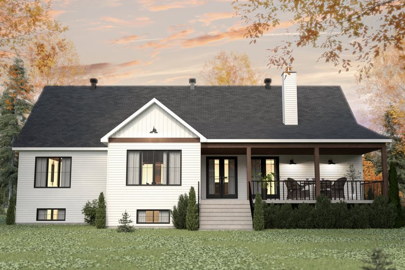 Home Plan - Exterior - Rear Elevation 2 for Farmhouse House Plan #23-2769 - 3 bed, 2 bath