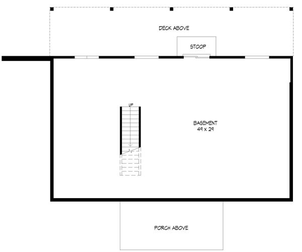 Dream House Plan - Country Floor Plan - Lower Floor Plan #932-347