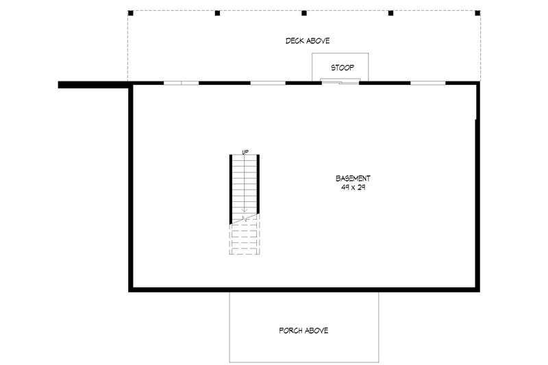 Dream House Plan - Floor Plan - Lower Floor for Country House Plan #932-347 - 2 bed, 2 bath