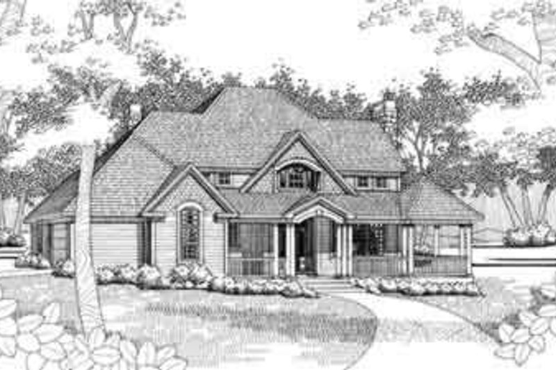 House Plan Design - Traditional Exterior - Front Elevation Plan #120-132