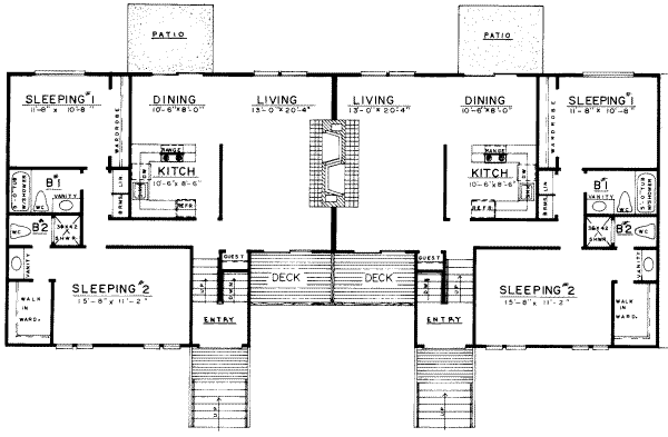 Modern Floor Plan - Main Floor Plan #303-151