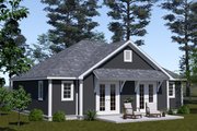 Cottage Style House Plan - 2 Beds 2 Baths 1049 Sq/Ft Plan #513-2356 Exterior 