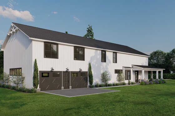 Exterior - Other Elevation for Barndominium House Plan #923-355 - 5 bed, 5.5 bath