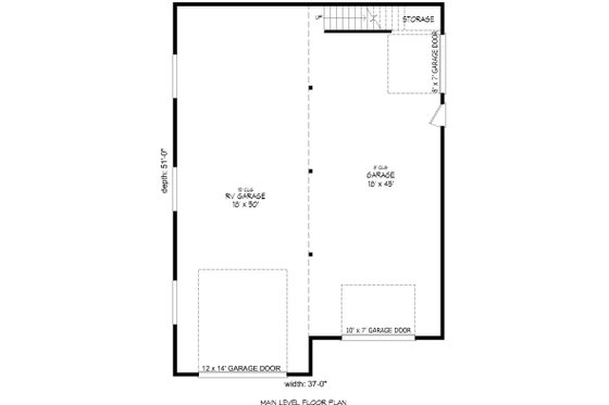 Floor Plan - Main Floor for Country House Plan #932-161, 0 bath