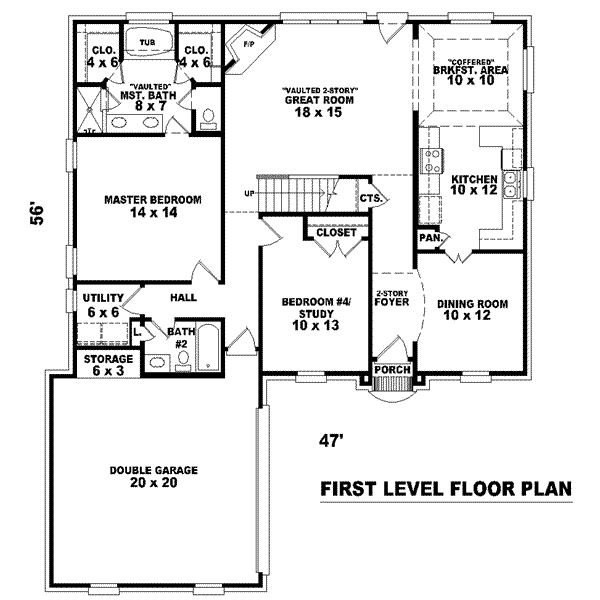 European Floor Plan - Main Floor Plan #81-795