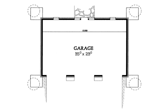 Floor Plan - Main Floor for Traditional House Plan #72-250, 0 bath